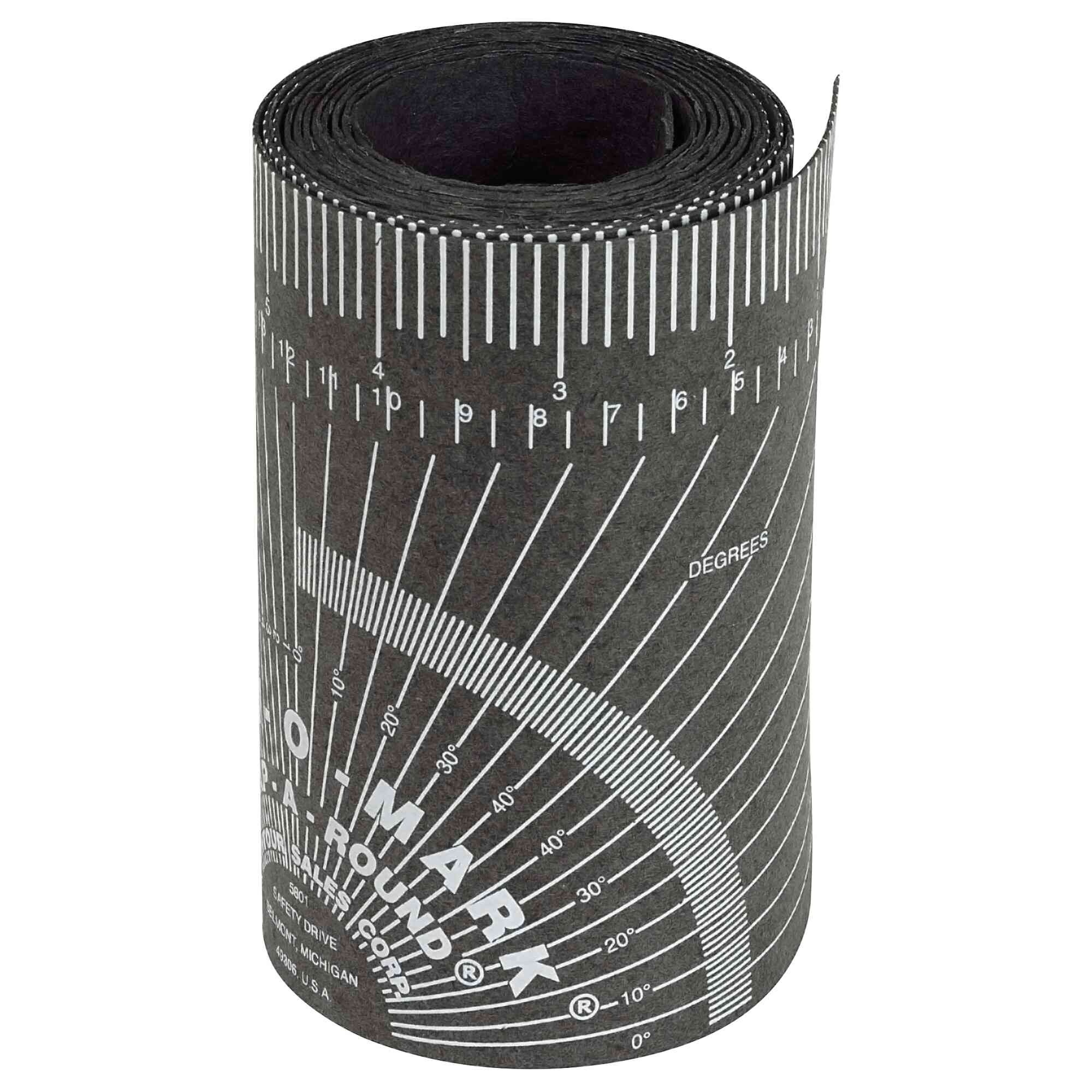 Curv-O-Mark® by Jackson Safety® - XX-Large Wrap-A-Round Pipe Ruler - Black - Model # 14756